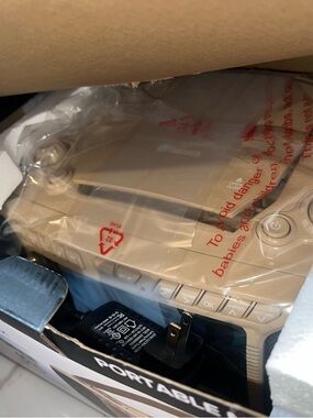 Portable Boombox with CD Player - Tan